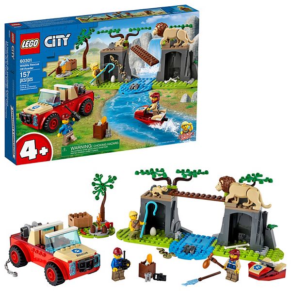 LEGO City Wildlife Rescue Off-Roader 60301 Building Kit (157 Pieces) - Multi
