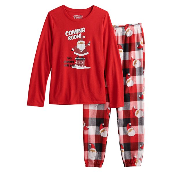 Toddler Boy Jammies For Your Families Santa Coming Soon Microfleece 