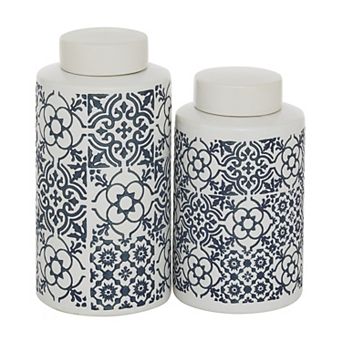 Stella & Eve Decorative Floral Jar 2 pc Set