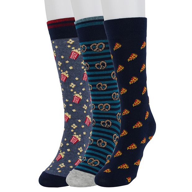 HSELL Funny Food Patterned Fun Socks for Men, 12-Pack