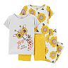 Baby Girl Carter's Giraffe Sunflower Tops & Bottoms Pajama Set