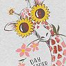 Toddler Girl Carter's Giraffe Sunflower Tops & Bottoms Pajama Set