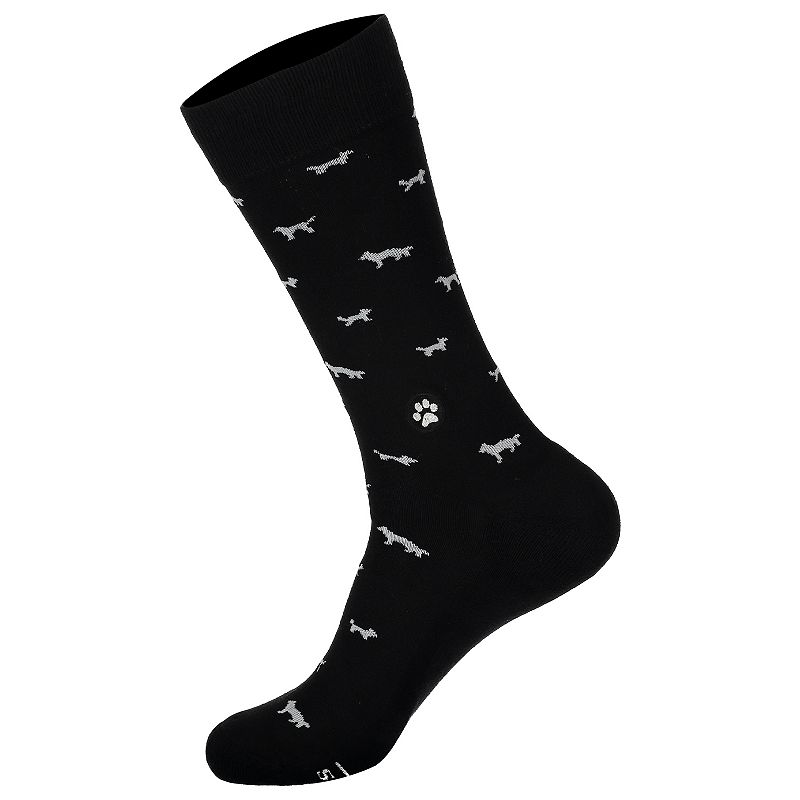 Unisex Conscious Step Socks that Save Dogs, Mens, Size: Small, Black
