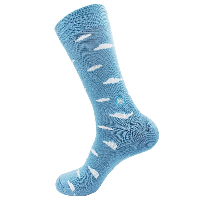 Conscious Step Socks that Support Mental Health, Mens, Size: Medium, Blue