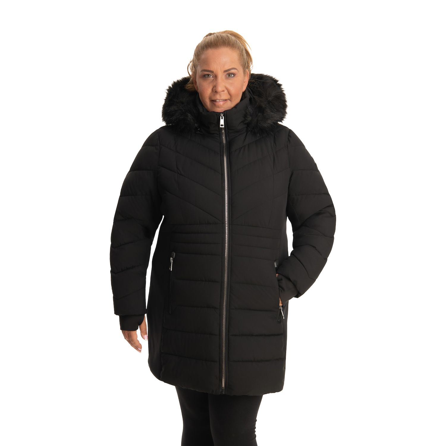 kohl's winter coats plus size