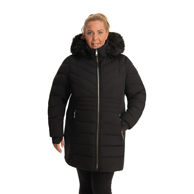 London fog puffer coat clearance plus size