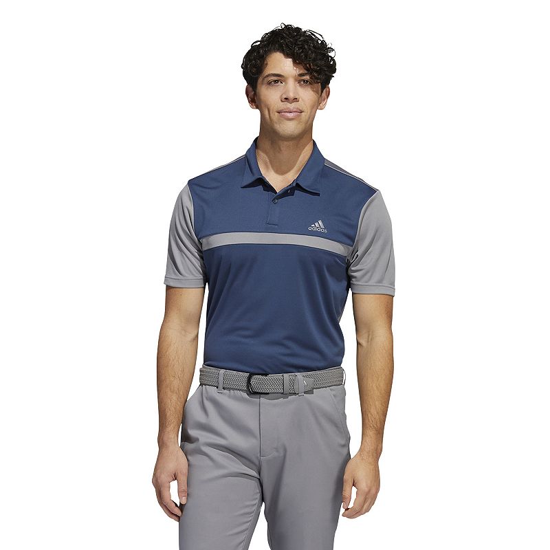 48979175 Mens adidas Regular-Fit Colorblock Golf Polo, Size sku 48979175