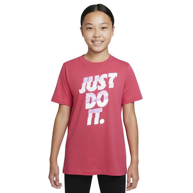 Zijdelings parachute nul Kids 7-20 Nike Core Just Do It Tee