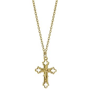 Symbols of Faith Crucifix Pendant Necklace