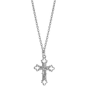 Symbols of Faith Crucifix Pendant Necklace