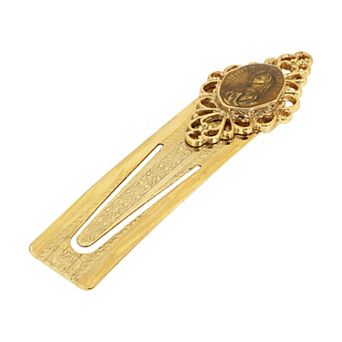 Symbols of Faith Gold Tone Mary Bookmark