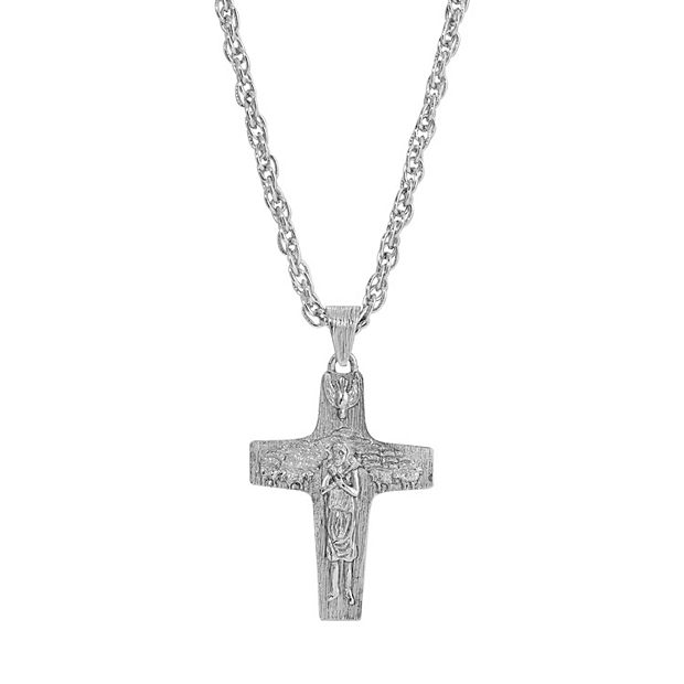 Kohls sterling silver hot sale cross necklace