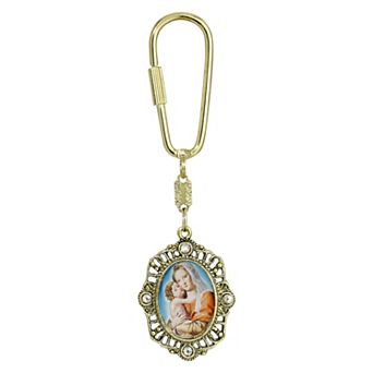 Symbols of Faith Mary and Child Keyfob