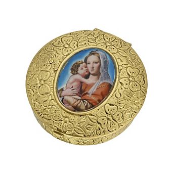 Symbols of Faith Mary and Child Pillbox