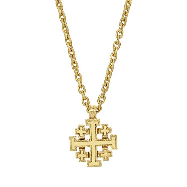  boxed-gifts Men's Gold Crosses Religious Red Novelty