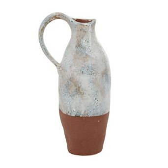 Stella & Eve White Ceramic Vase with Handle