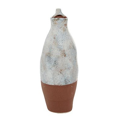 Stella & Eve White Ceramic Vase with Handle