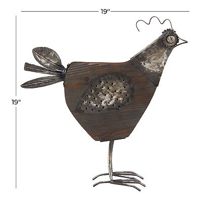 Stella & Eve Metal Rooster Sculpture