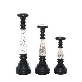 Stella & Eve Distressed Candle Holder Floor Decor 3 pc Set