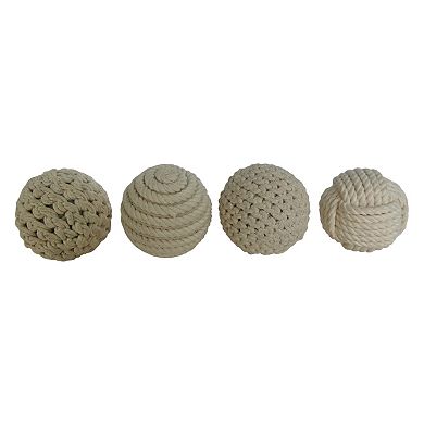 Stella & Eve Rope Orbs & Vase Filler 4-Piece Set
