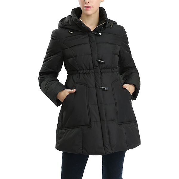 Maternity Pokkori Hooded Toggle Down Coat