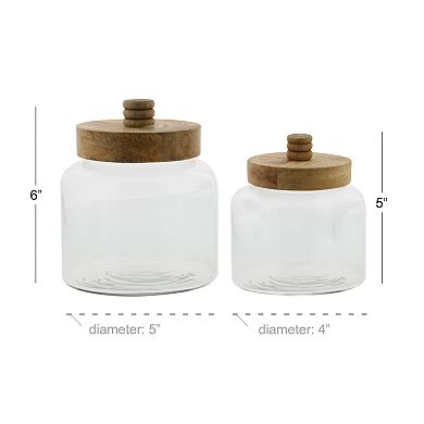Stella & Eve Glass Canister 2-Piece Set