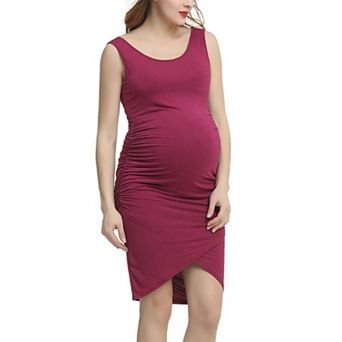 Maternity Pokkori Tulip Hem Midi Dress