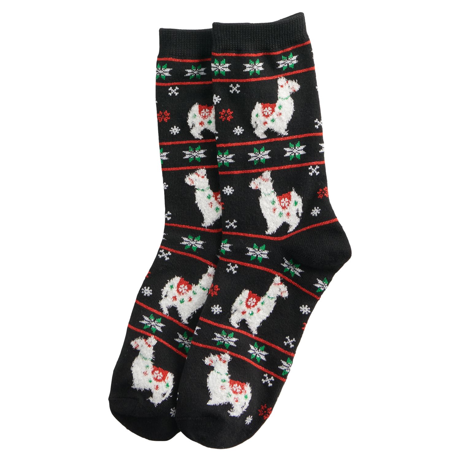 Festive Holiday Novelty Crew Socks For Women Long Soft