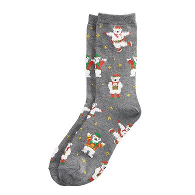 Women's SHINE Holiday Novelty Crew Socks