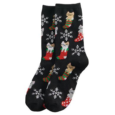 Women's SHINE Holiday Novelty Crew Socks