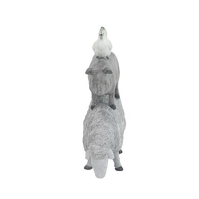 Stella & Eve Farmhouse Stacking Animals Sculpture Table Decor