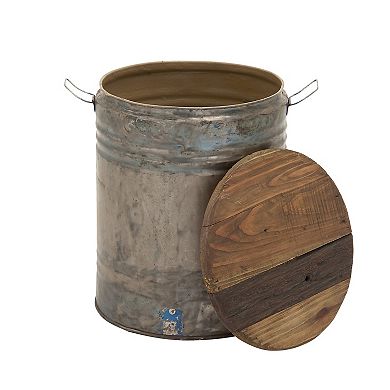 Stella & Eve Rustic Tin Accent Table