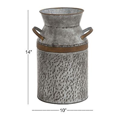 Stella & Eve Tin Decorative Jar Floor Decor
