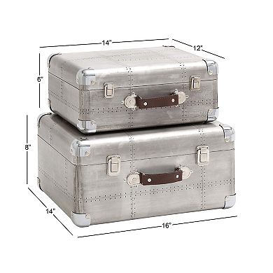 Stella & Eve Gray Decorative Box Table Decor 2-piece Set