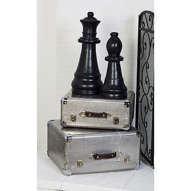 Stella & Eve Gray Decorative Box Table Decor 2-piece Set