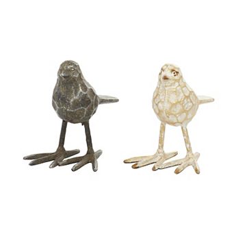 Stella & Eve Textured Bird Sculpture 2 pc Set