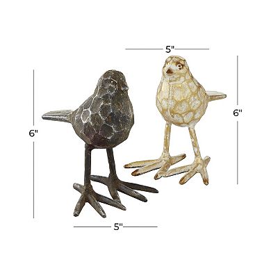 Stella & Eve Textured Bird Sculpture 2-piece Set