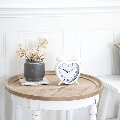 Stella & Eve Heart Clock Table Decor