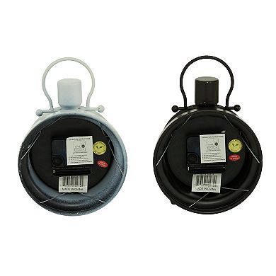 Stella & Eve Distressed Clock Table Decor 2-piece Set