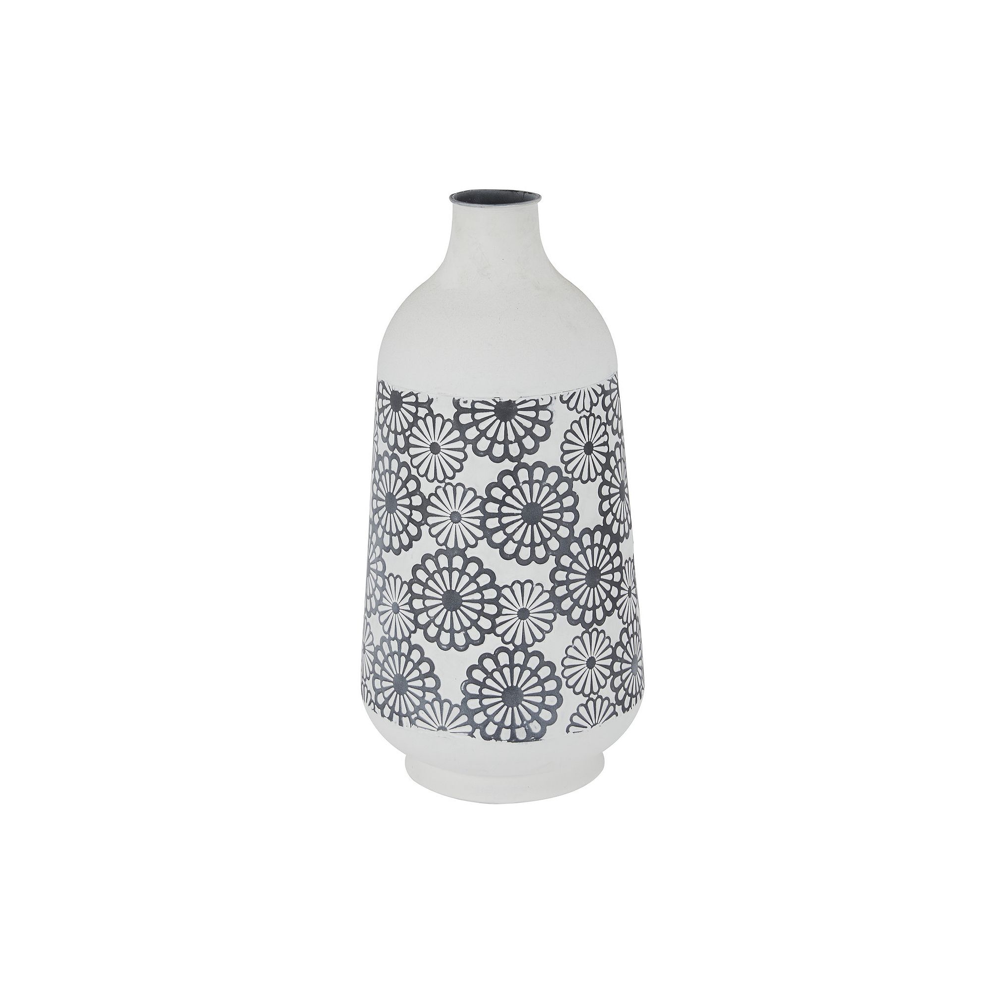 Stella & Eve Floral Decorative Vase Floor Decor, Black