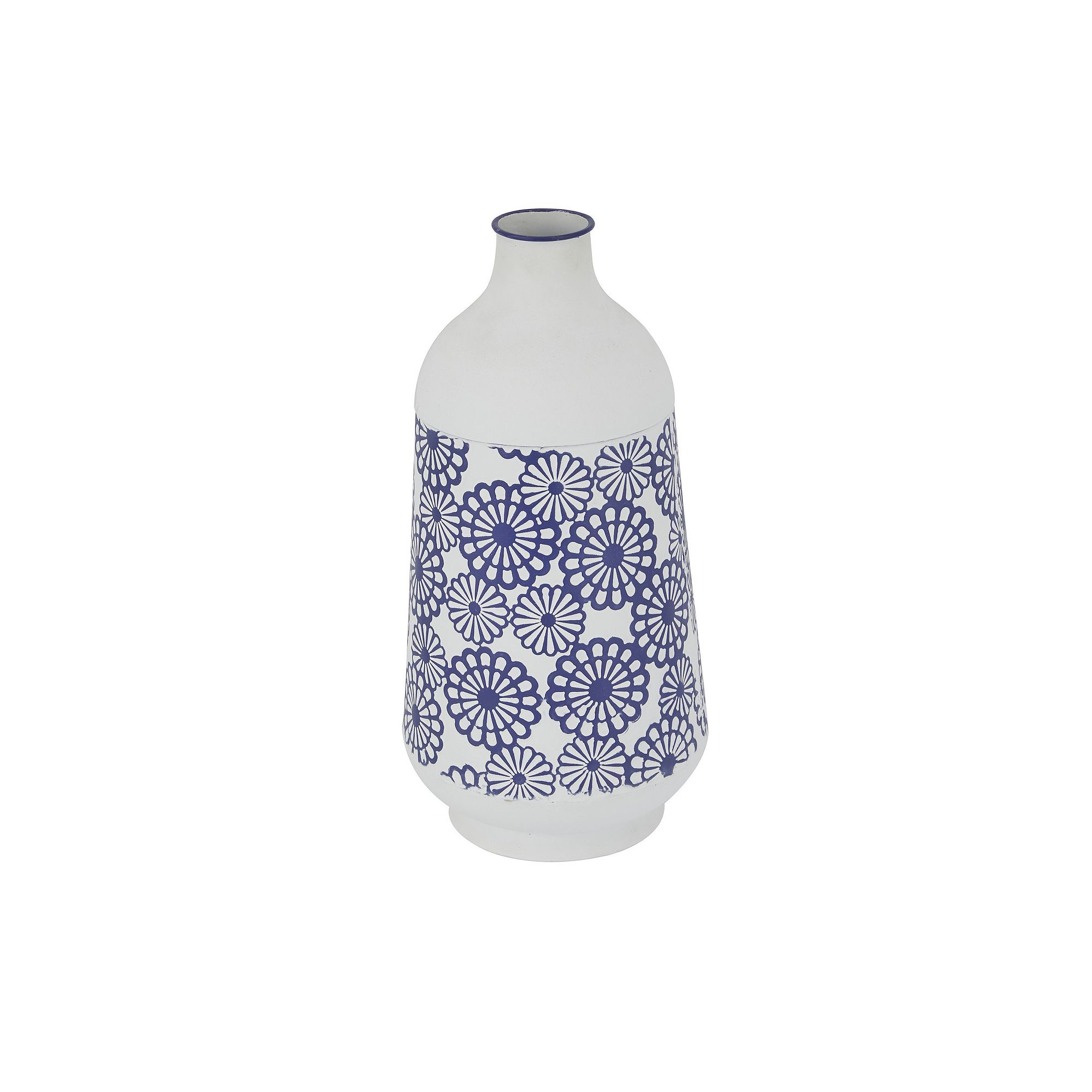 Stella & Eve Floral Decorative Vase Floor Decor, Blue