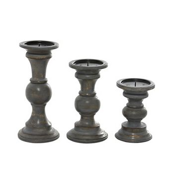 Stella & Eve Country Cottage Candle Holder Table Decor 3 pc Set
