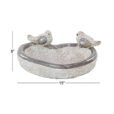 Stella & Eve Country Birds Heart Garden Sculpture Table Decor