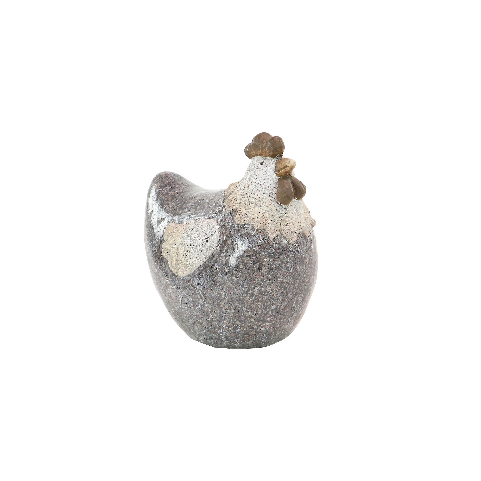 Stella & Eve Country Hen Garden Sculpture Table Decor, Gray