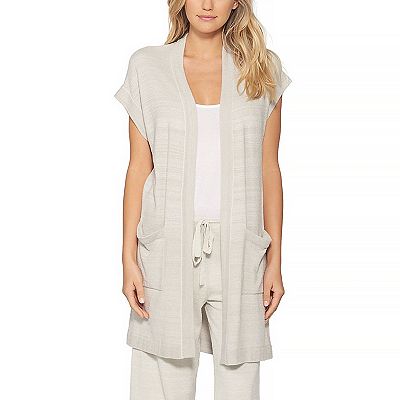 Women s Barefoot Dreams CozyChic Ultra Lite Sleeveless Long Cardigan