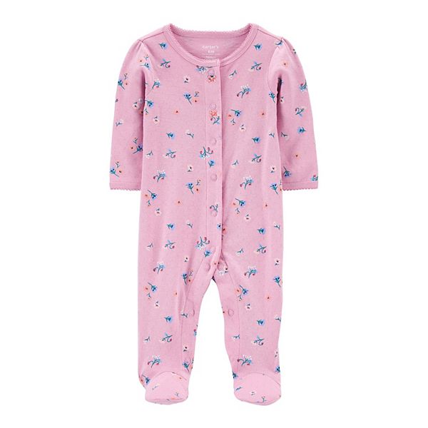 Baby Girl Carter's Floral SnapUp Cotton Sleep & Play