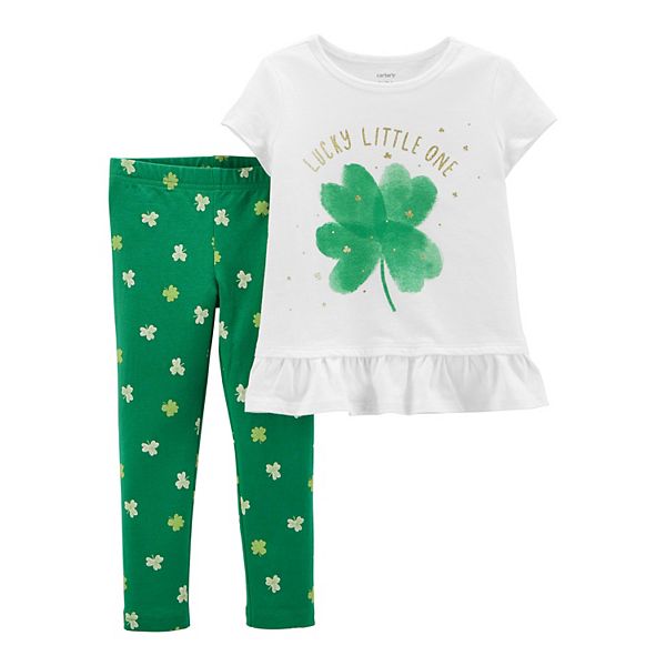 Toddler Girl Carter's 2-Piece St. Patrick's Day Tee & Leggings Set