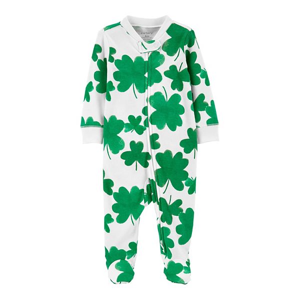 Baby Carter s St. Patrick s Day Zip Up Sleep Play