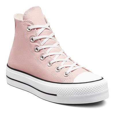 Baby pink platform converse on sale