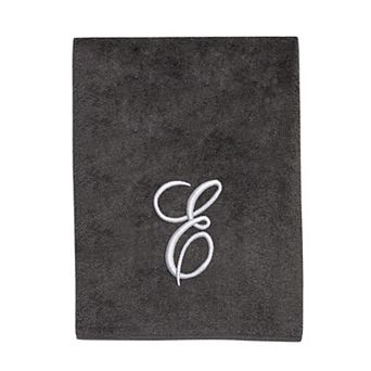 Avanti Premier Silver Script Monogram Bath Towel